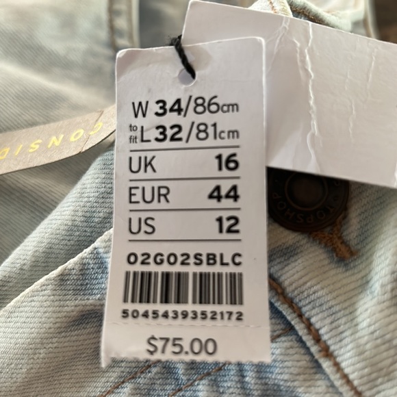 TOPSHOP Straight leg high-rise denim jeans - Picture 3 of 6